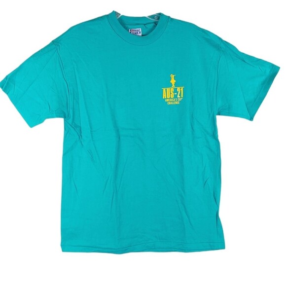 Vintage 1992 Spirit of Australia America's Cup graphic tee shirt Single stitch - Picture 1 of 7